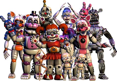 5 nights at freddy's sister location characters